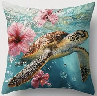 Turtle and Flowers 3