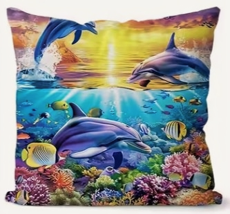 Dolphins & Coral 3