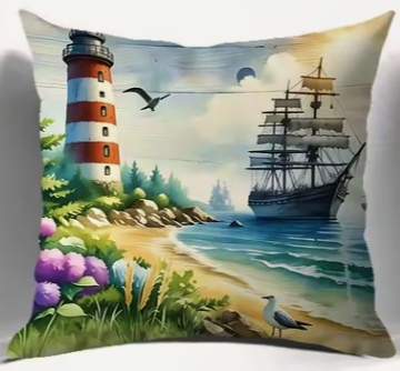 Light House & Sailing Ship 1
